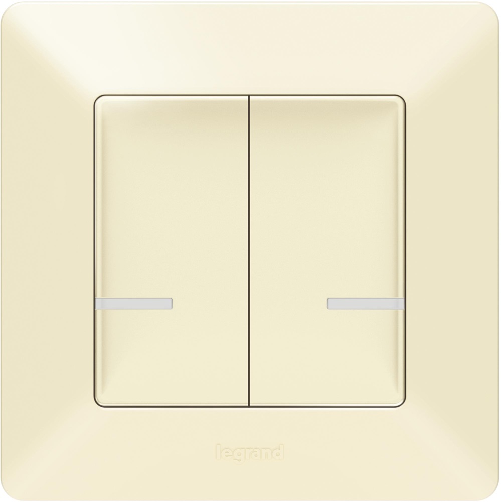 Legrand Valena Life Netatmo Vezeték nélküli kapcsoló - kettős egypólusú elefántcsont