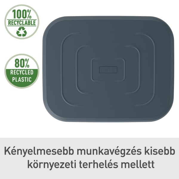 Leitz Ergo szürke állítható asztali lábtartó 80%-ban újrahasznosított műanyagból