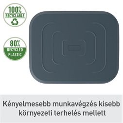 Leitz Ergo szürke állítható asztali lábtartó 80%-ban újrahasznosított műanyagból
