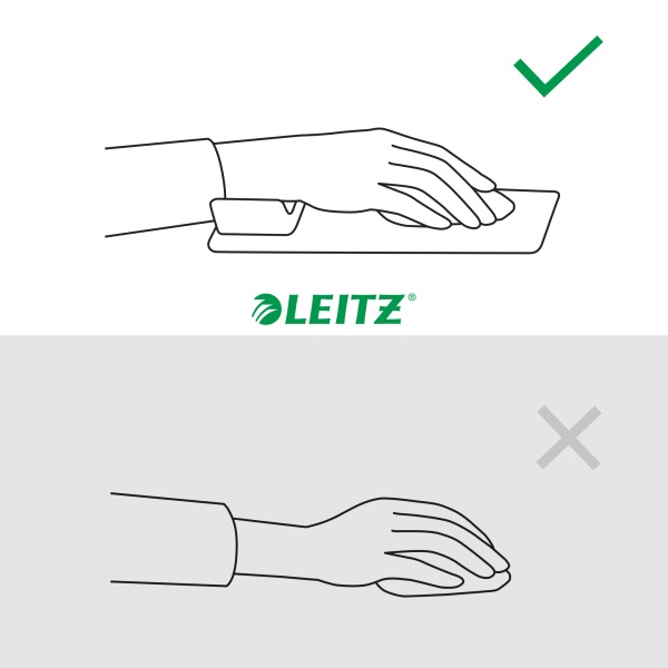 Leitz Ergo világoszürke csuklótámasszal egérpad