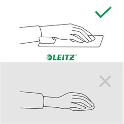 Leitz Ergo világoszürke csuklótámasszal egérpad