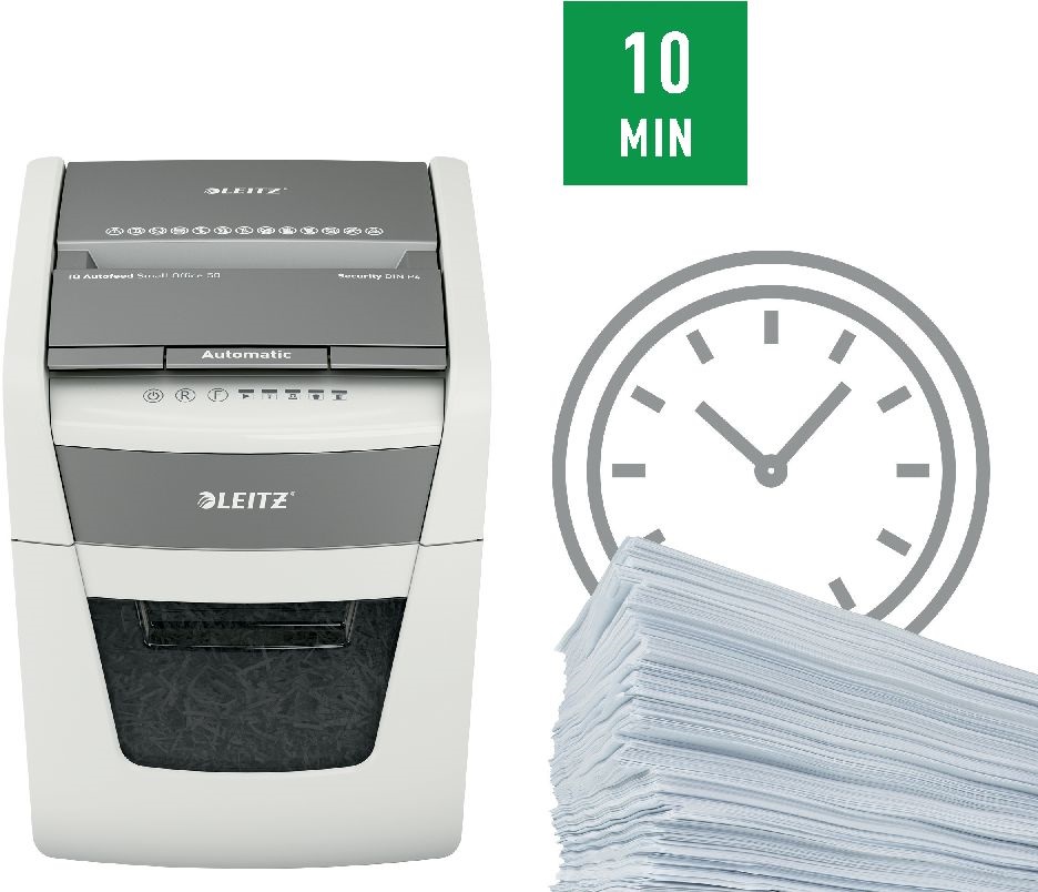 Leitz IQ AutoFeed SmallOffice 50 P4 Pro automata iratmegsemmisítő