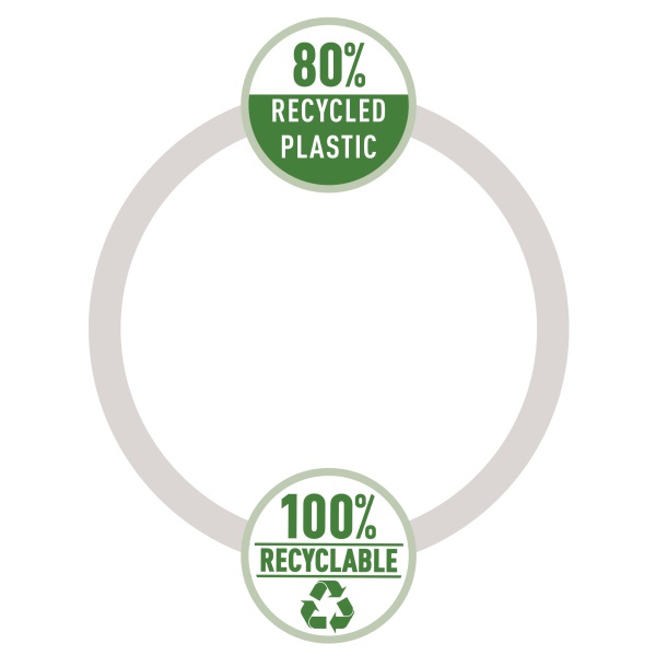 Leitz Recycle A4 PP sárga 3-pólyás mappa