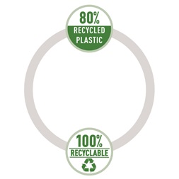 Leitz Recycle A4 PP sárga 3-pólyás mappa