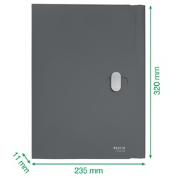 Leitz Recycle A4 PP sárga 3-pólyás mappa