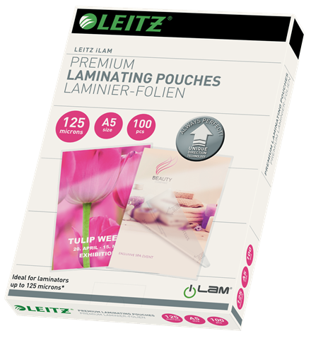 Leitz Standard UDT A5 125mic 100db/csomag meleglamináló-fólia