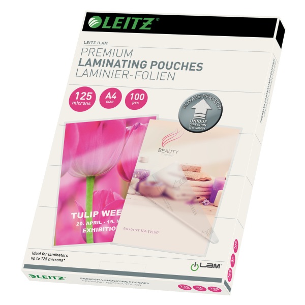 Leitz iLAM UDT A4 2x125mic 100db-os fényes lamináló fólia (Újszerű)