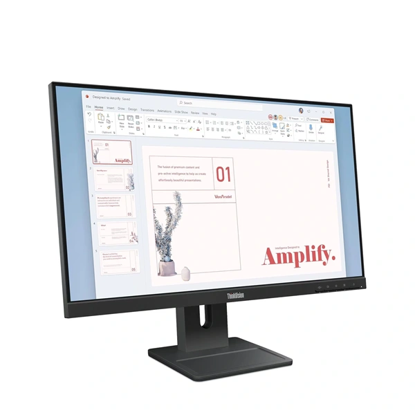 Lenovo 23,8" ThinkVision E24-40 FHD IPS DP/HDMI/VGA fekete monitor