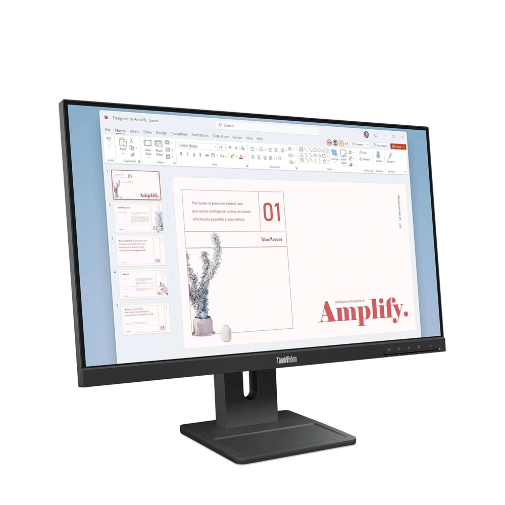 Lenovo 23,8" ThinkVision E24-40 FHD IPS DP/HDMI/VGA fekete monitor