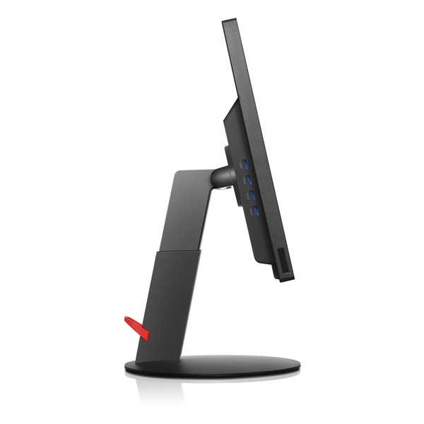 Lenovo 23,8" ThinkVision T2424p FHD IPS DP/HDMI/VGA/USB fekete monitor (Használt A)