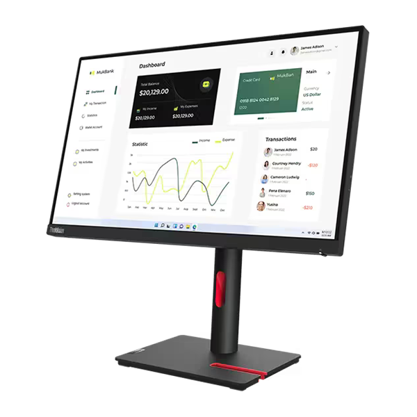 Lenovo 23" ThinkVision T23I-30 FHD IPS HDMI/DP/VGA/USB WLED monitor