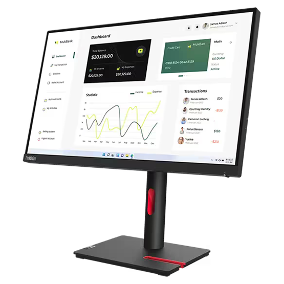 Lenovo 23" ThinkVision T23I-30 FHD IPS HDMI/DP/VGA/USB WLED monitor