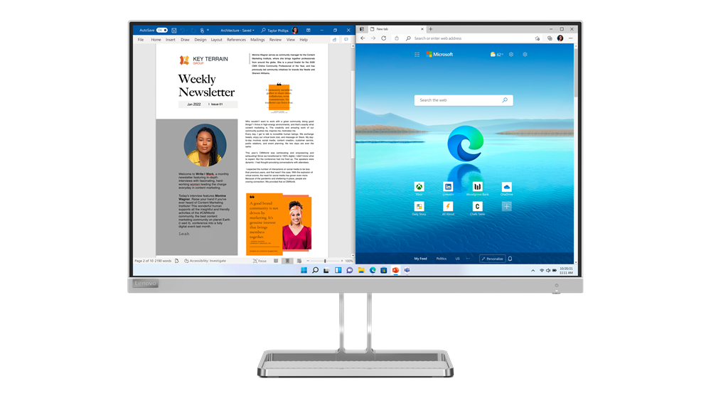 Lenovo 27" L27i-40 FHD IPS HDMI/VGA WLED monitor