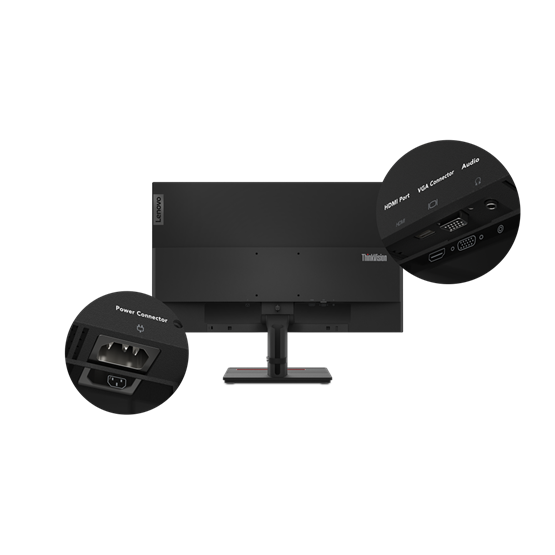 Lenovo 27" ThinkVision S27e-20 FHD IPS HDMI/VGA WLED monitor