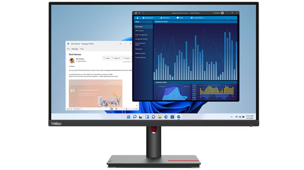 Lenovo 27" ThinkVision T27p-30 UHD IPS HDMI/DP/USB-C monitor