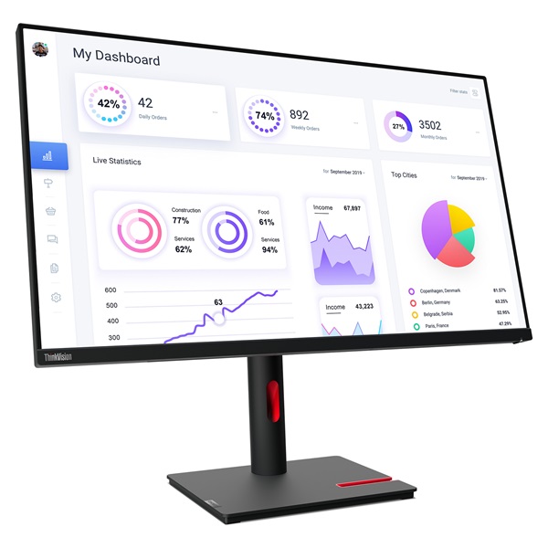 Lenovo 31,5" ThinkVision T32P-30 IPS LED 3840X2160 16:9 4MS VGA/HDMI monitor (63D2GAT1EU)