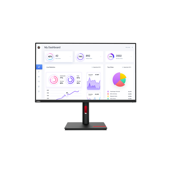 Lenovo 31,5" ThinkVision T32p-30 UHD IPS HDMI/DP/USB-C WLED monitor