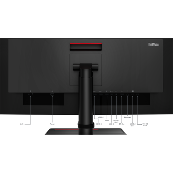 Lenovo 34" ThinkVision P34w-20 UWQHD IPS HDMI/DP/USB-C WLED monitor
