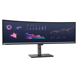 Lenovo 49" ThinkVision P49w-30 FHD IPS HDMI/VGA/USB-C/USB/Thunderbolt fekete monitor