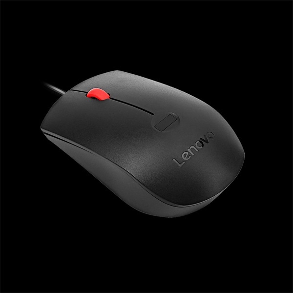 Lenovo Fingerprint Biometric Mouse Gen 2 USB fekete vezetékes optikai egér