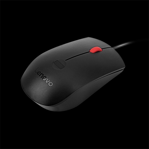 Lenovo Fingerprint Biometric Mouse Gen 2 USB fekete vezetékes optikai egér