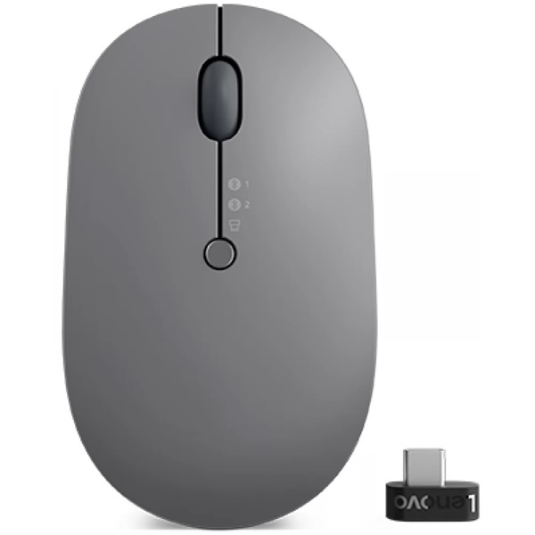 Lenovo Go Multi-device Bluetooth vezeték nélküli szürke optikai egér