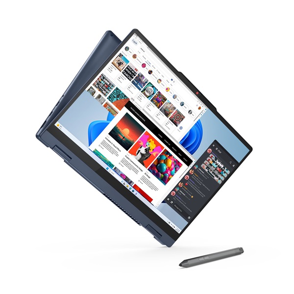 Lenovo IdeaPad 5 2in1 14IRU9 14"WUXGA/Intel Core 3 100U/8GB/1TB/Int.VGA/Win11/kék laptop