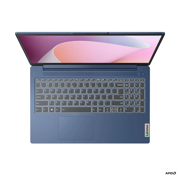 Lenovo IdeaPad Slim 3 15AMN8 15,6"FHD/AMD Ryzen 3 7320U/8GB/512GB/Int.VGA/FreeDOS/kék laptop