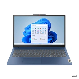 Lenovo IdeaPad Slim 3 15AMN8 15,6"FHD/AMD Ryzen 5 7520U/8GB/512GB/Int.VGA/FreeDOS/kék laptop