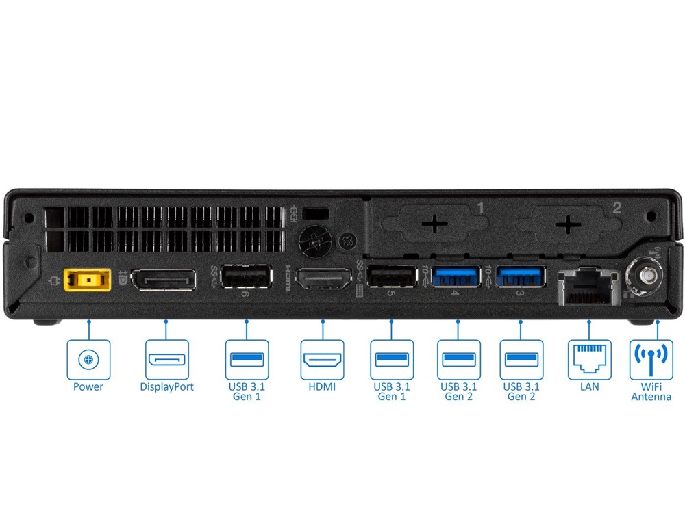 Lenovo ThinkCentre M920Q Mini PC /i5-8500T/16GB/500GB SSD + 500GB HDD/Win11 Pro/fekete asztali számítógép