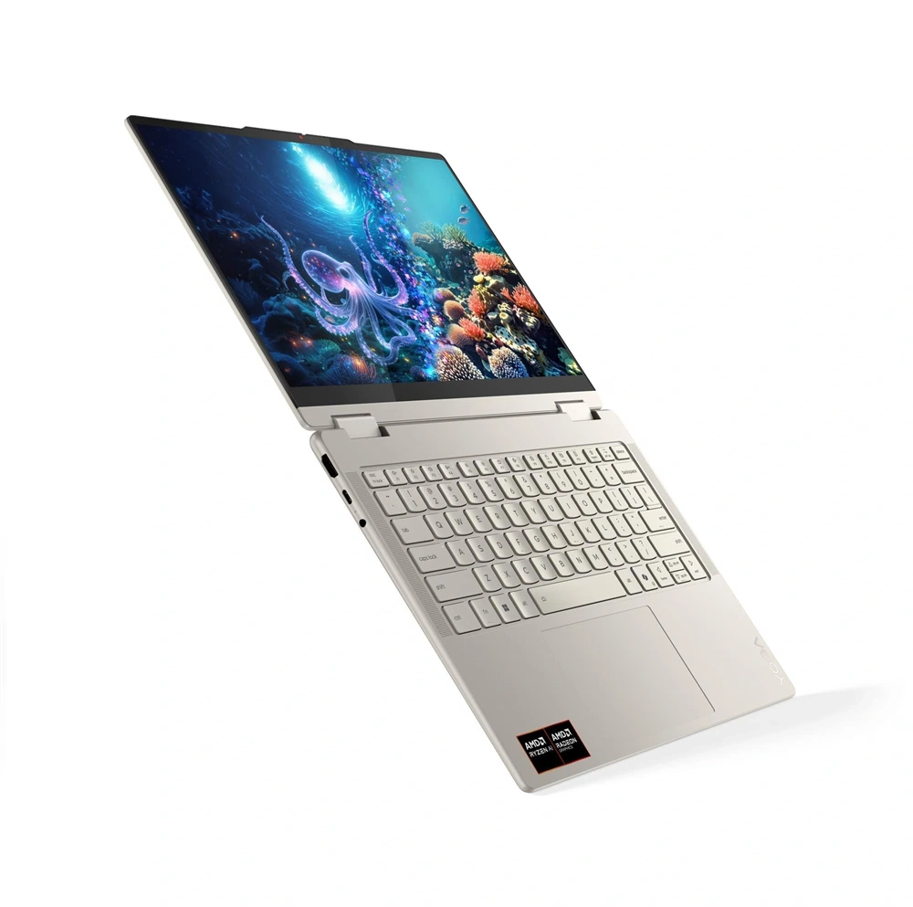 Lenovo Yoga 7 14AKP10 14"WUXGA Touch/AMD Ryzen AI 5 340/24GB/1TB/Int.VGA/Win11/kagylóhéj laptop