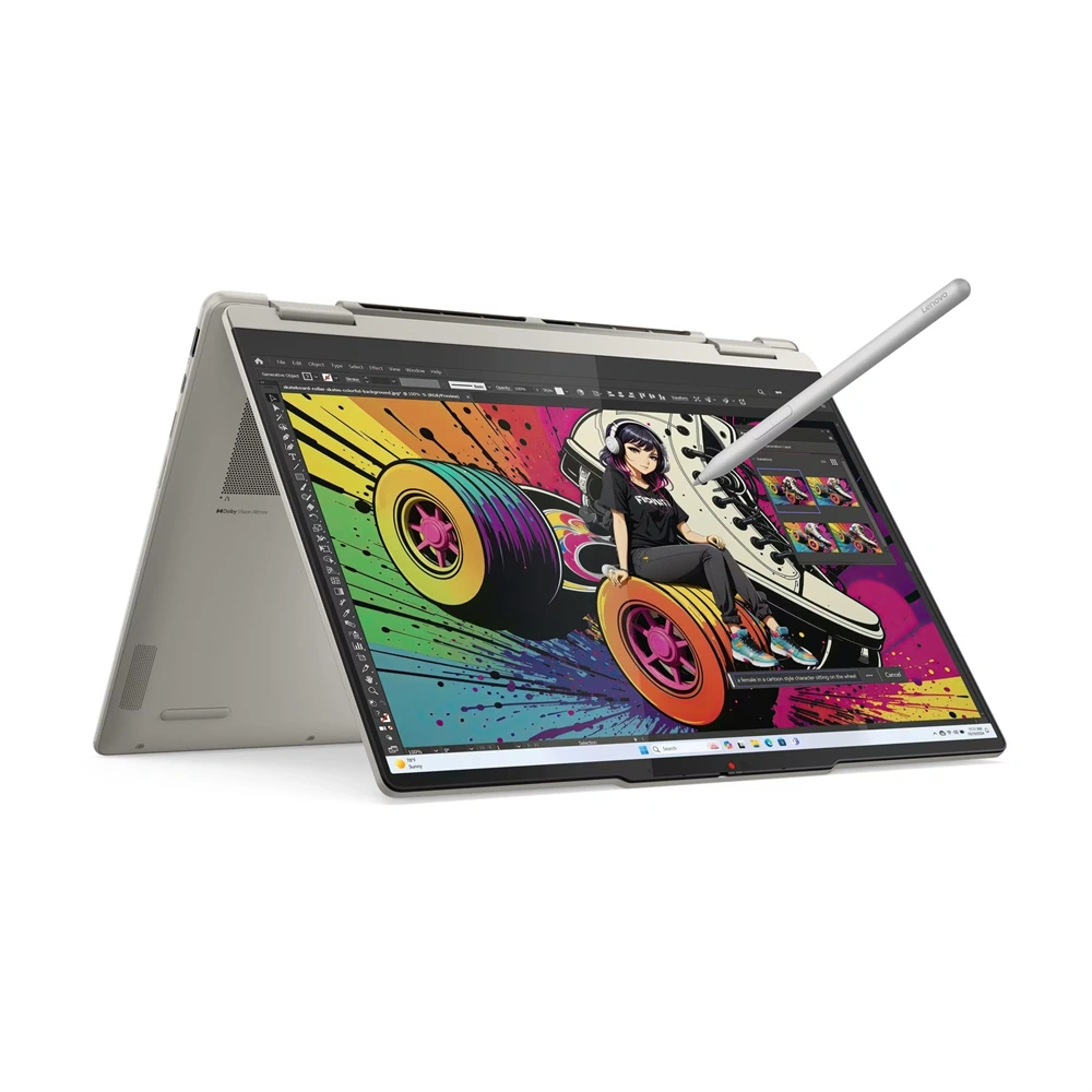 Lenovo Yoga 7 14AKP10 14"WUXGA Touch/AMD Ryzen AI 5 340/24GB/1TB/Int.VGA/Win11/kagylóhéj laptop