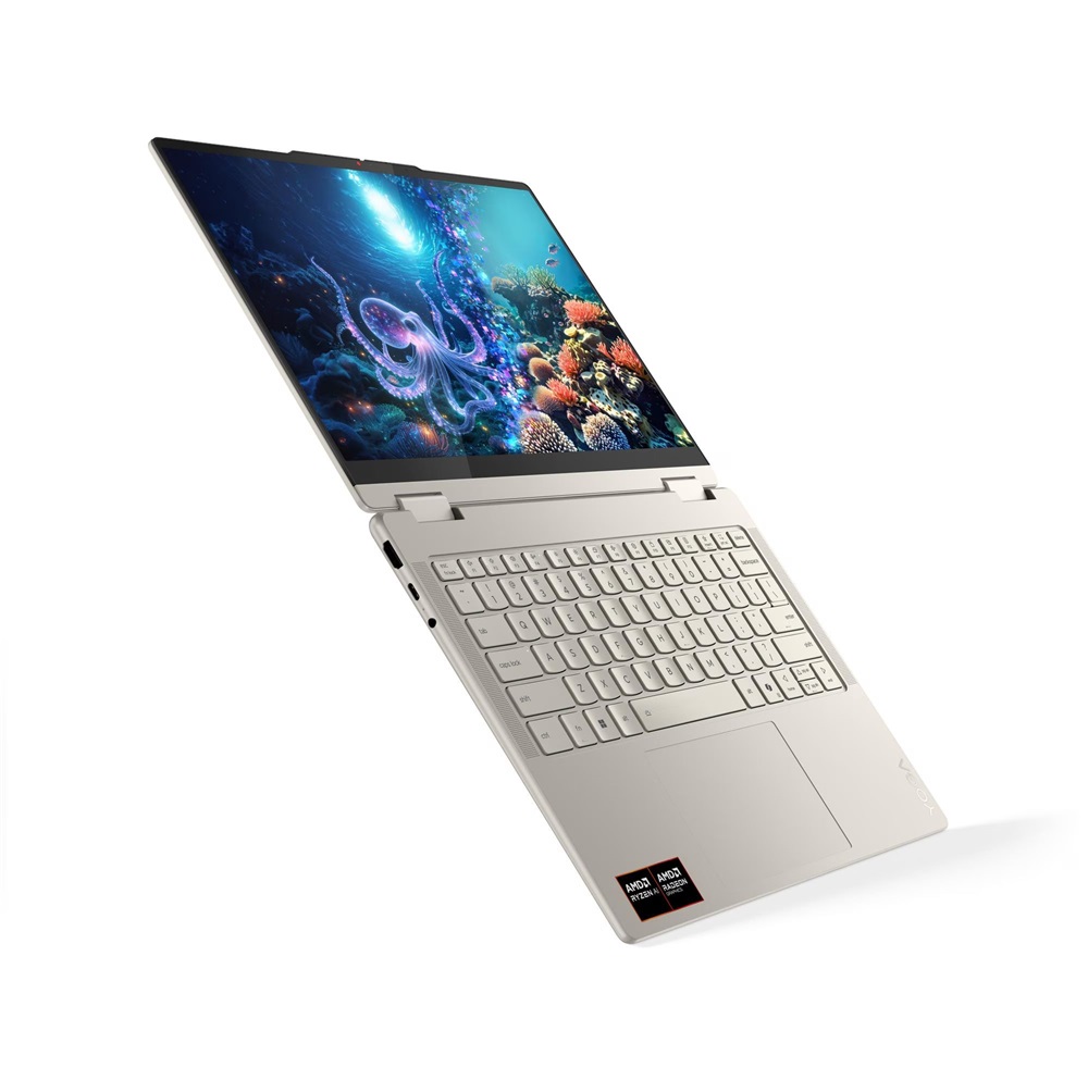Lenovo Yoga 7 2-in-1 14AKP10 15,3"WUXGA/AMD Ryzen AI 7 350/16GB/512GB/Int.VGA/Win11/homok ezüst laptop + YOGA sleeve