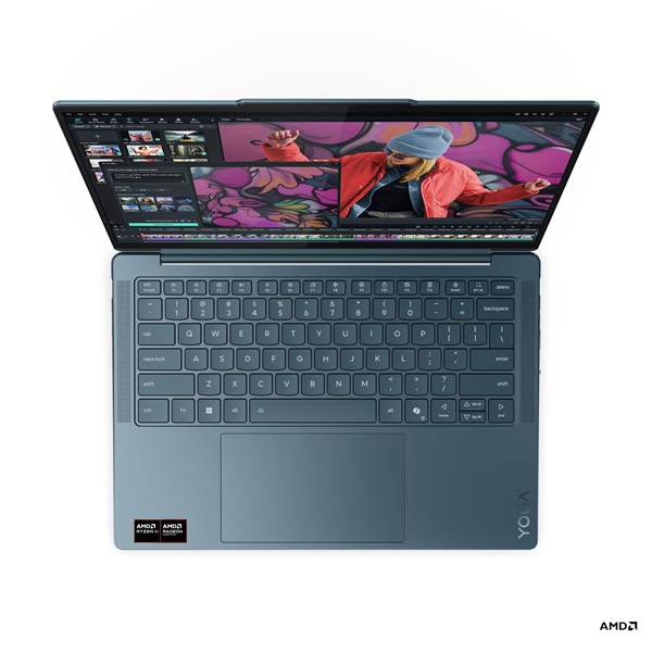 Lenovo Yoga Slim 7 14AKP10 14"WUXGA OLED/AMD Ryzen AI 7 350/16GB/1TB/Int. VGA/Win11/kék laptop