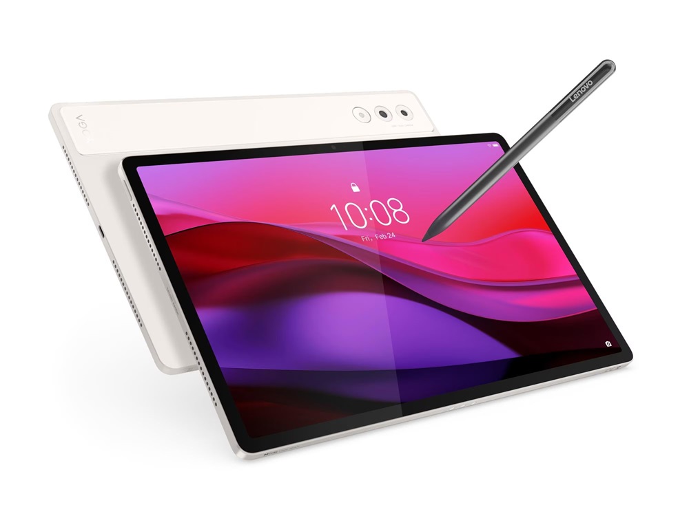 Lenovo Yoga Tab Plus (TB520FU) 12,7" 16/256GB krém Wi-Fi tablet + toll és magyar billentyűzet
