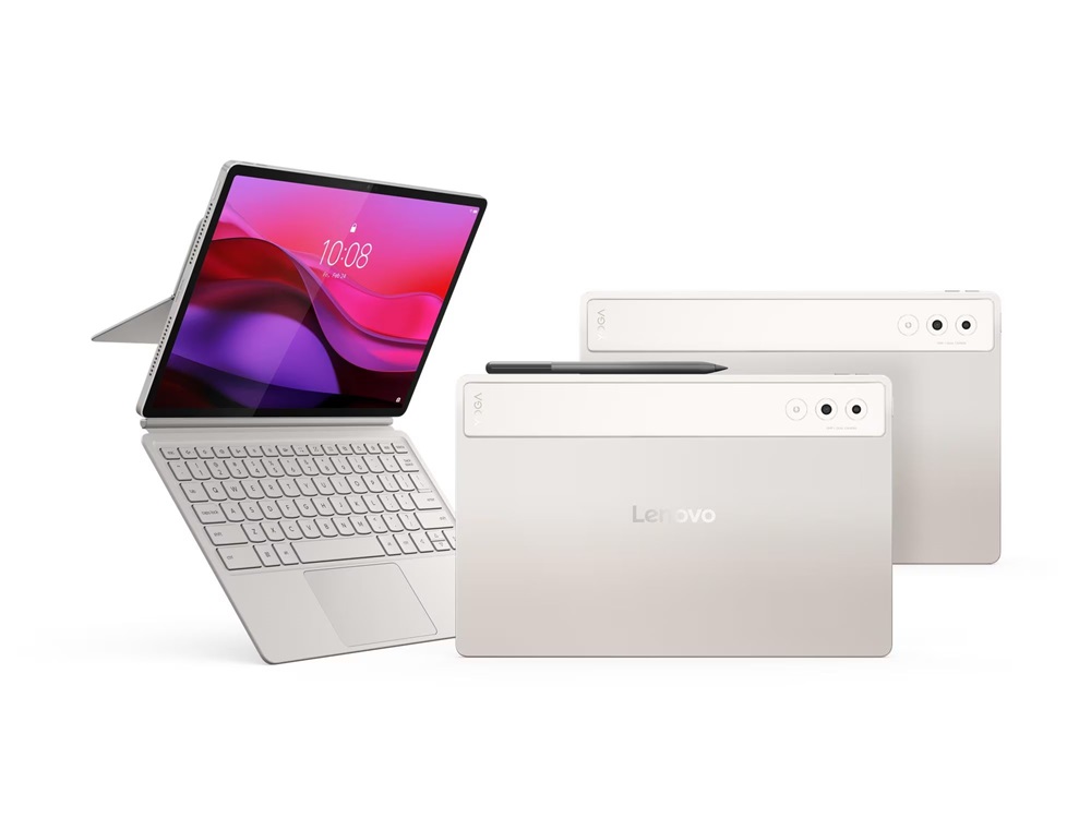 Lenovo Yoga Tab Plus (TB520FU) 12,7" 16/256GB krém Wi-Fi tablet + toll és magyar billentyűzet