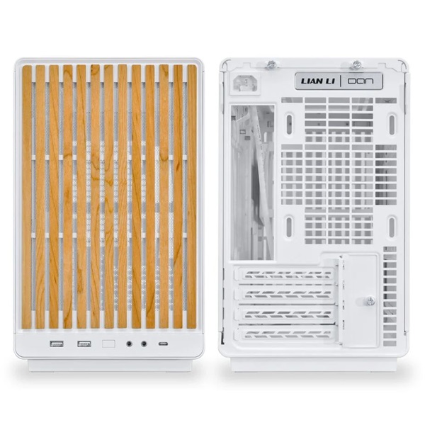Lian Li DAN Cases A3 fehér / fa mATX ház