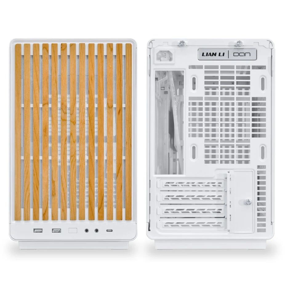 Lian Li DAN Cases A3 fehér / fa mATX ház