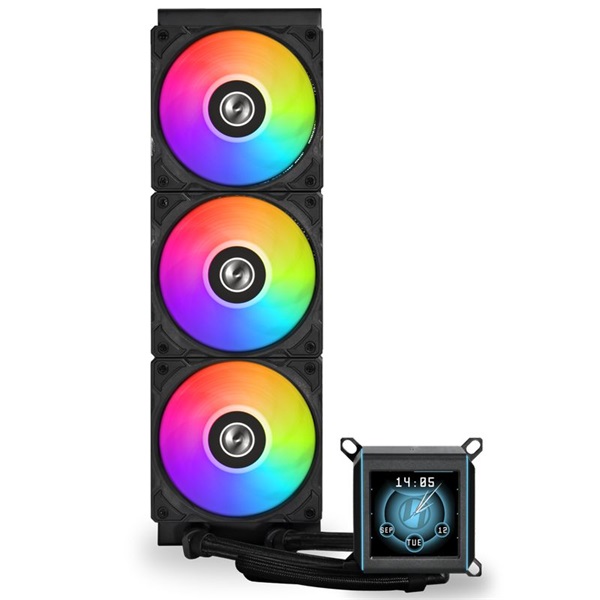 Lian Li GALAHAD II LCD 3x120mm ARGB fekete vízhűtéses processzor hűtő