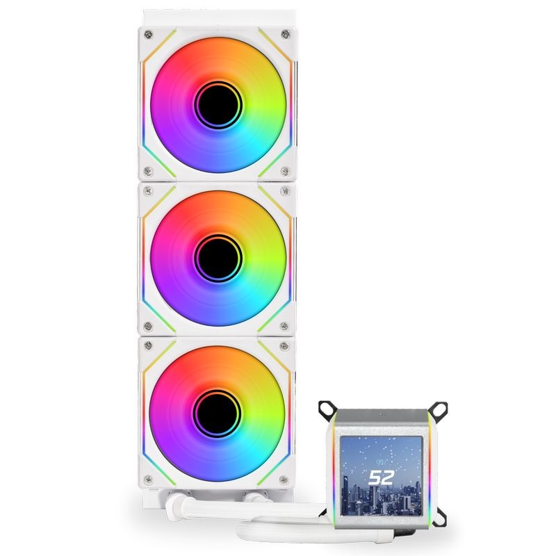 Lian Li GALAHAD II LCD SL-INF 3x120mm ARGB fehér vízhűtéses processzor hűtő