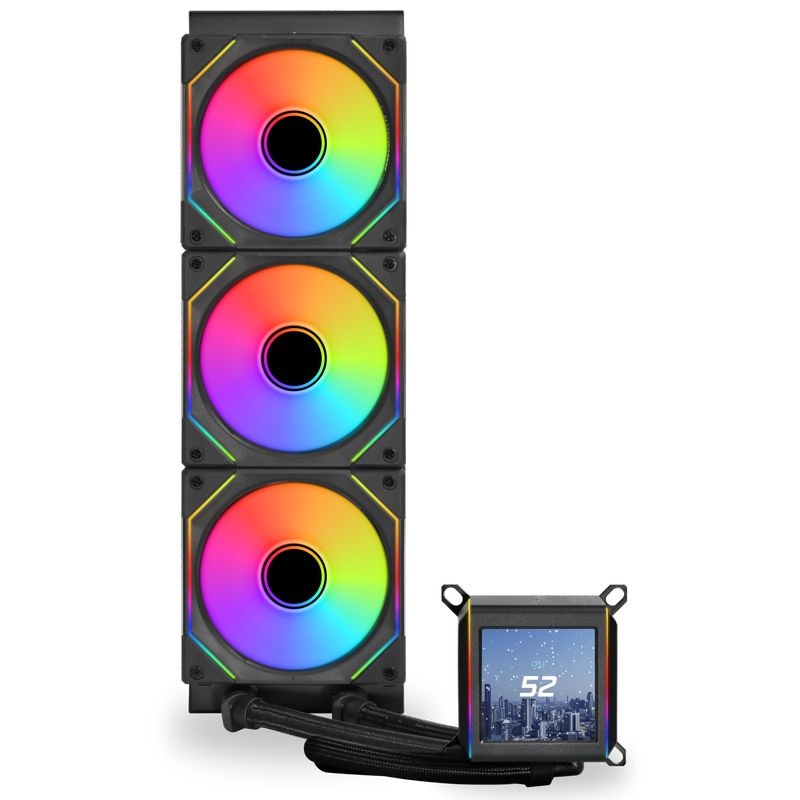 Lian Li GALAHAD II LCD SL-INF 3x120mm ARGB fekete vízhűtéses processzor hűtő