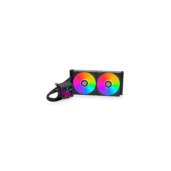 Lian Li Galahad II LCD 280mm ARGB fekete vízhűtéses processzor hűtő