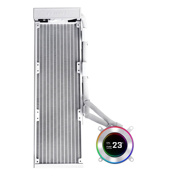 Lian Li HYDROSHIFT II LCD-C 360N 3x120mm ARGB fehér vízhűtéses processzor hűtő