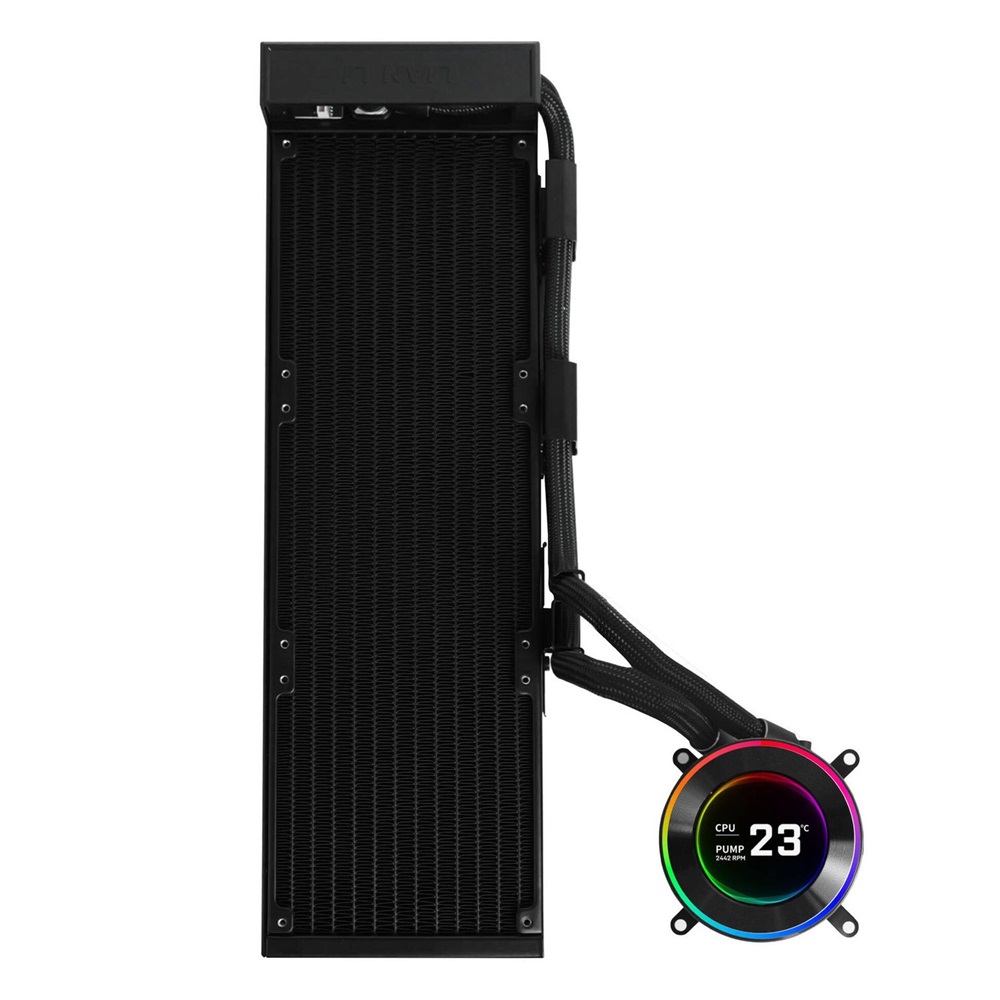 Lian Li HYDROSHIFT II LCD-C 360N 3x120mm ARGB fekete vízhűtéses processzor hűtő