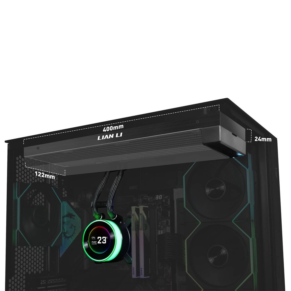 Lian Li HYDROSHIFT II LCD-C 360N 3x120mm ARGB fekete vízhűtéses processzor hűtő