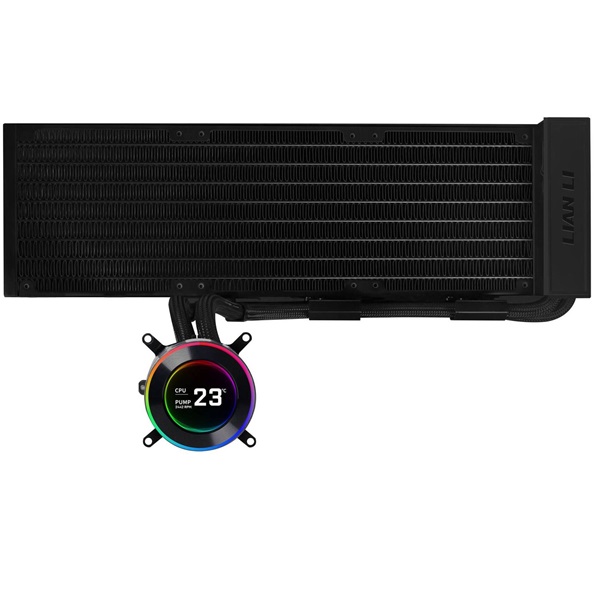 Lian Li HYDROSHIFT II LCD-C 360N 3x120mm ARGB fekete vízhűtéses processzor hűtő