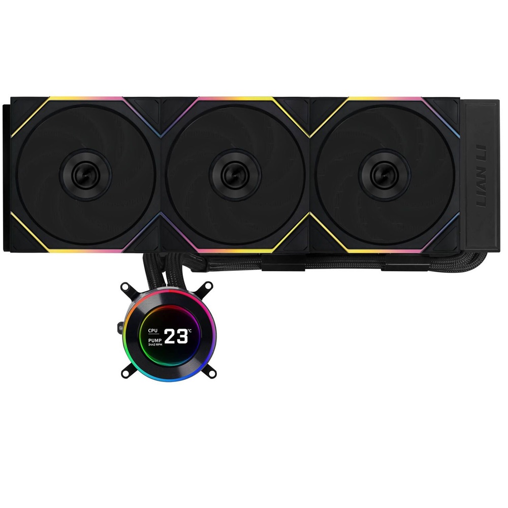 Lian Li HYDROSHIFT II LCD-C 360TL 3x120mm ARGB fekete vízhűtéses processzor hűtő