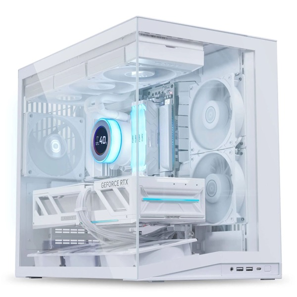 Lian Li O11D Mini V2 Flow Midi tower edzett üveg fehér ház