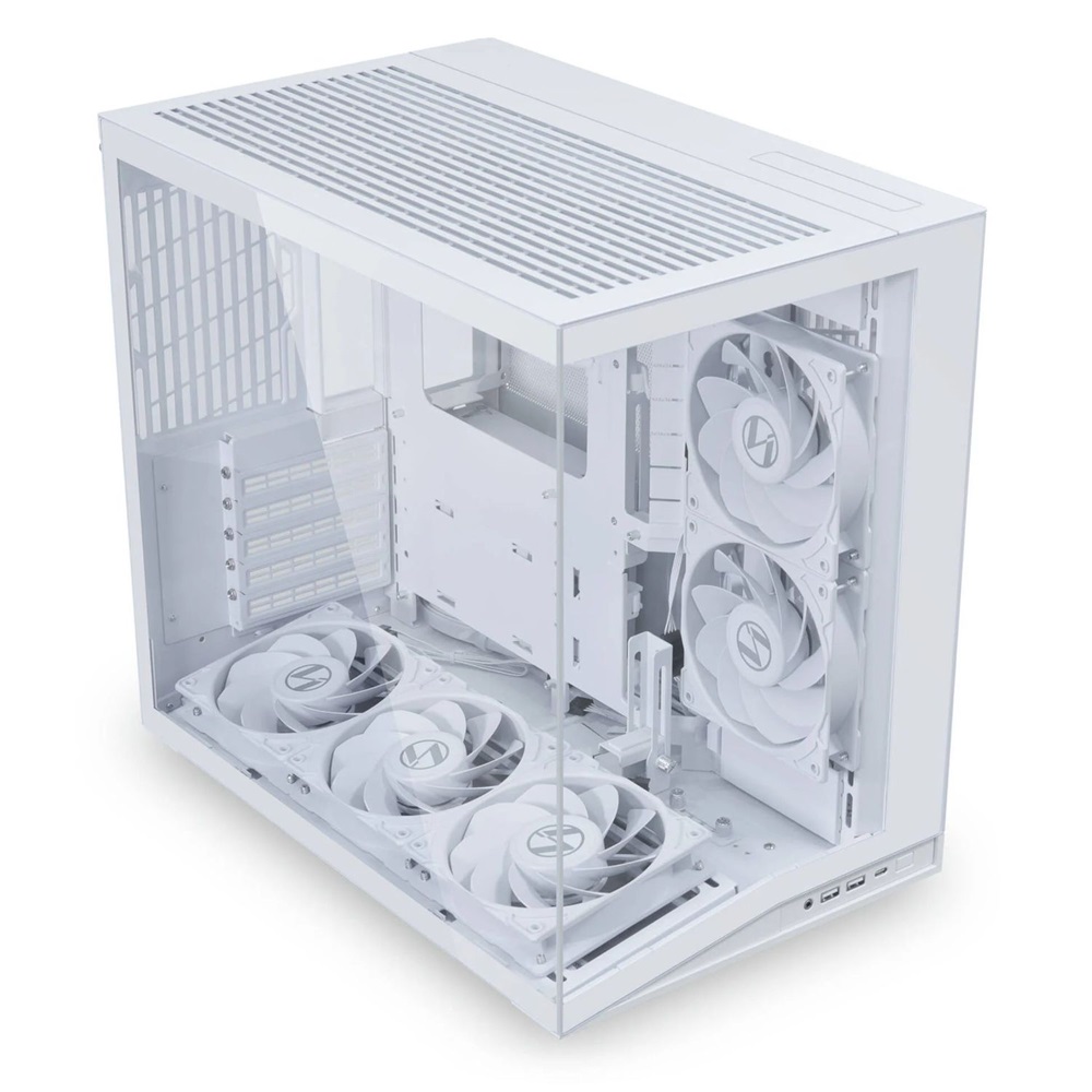 Lian Li O11D Mini V2 Flow Midi tower edzett üveg fehér ház