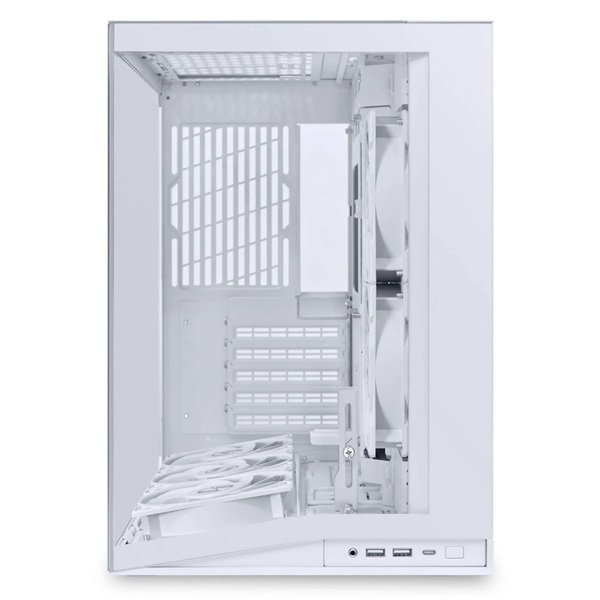 Lian Li O11D Mini V2 Flow Midi tower edzett üveg fehér ház